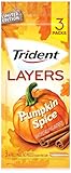 Trident Layers Sugar Free Gum (Pumpkin Spice, 14-Piece, 3-Pack)