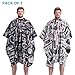 Pack of 2 Professional Salon Cape, Barber Capes Haircut Gown Apron, 63'' x 57'' Cutting Hairdressing Haircut Cape for the Home Salon and Barber Shop