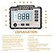 LIUMY Insulation Resistance Tester, 250V ~ 1000V Resistance Meter with Test Lead & Crocodile Clip