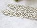 QueenDream Wedding Sash Bridal Belt Rhinestones and Crystal Sash Off White