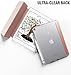 iPad 9.7 Case, Poetic Lumos X Flexible Soft Transparent Ultra-Thin TPU Slim-Fit Trifold Stand Folio Smart Cover [Auto Wake/Sleep][Pencil Holder] for NEW iPad 9.7 (6th Gen 2018) Rose Gold/Clear