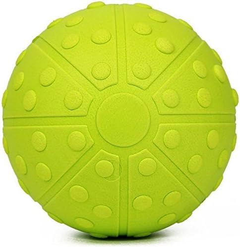MSG 5 Inch Premium Deep-tissue Spiky Foam Massage Ball Roller for Trigger Point Therapy, Myofascial Release, Plantar Fasciitis, Acupressure and Fitness with BONUS EBOOK GUIDE &amp; CARRY BAG