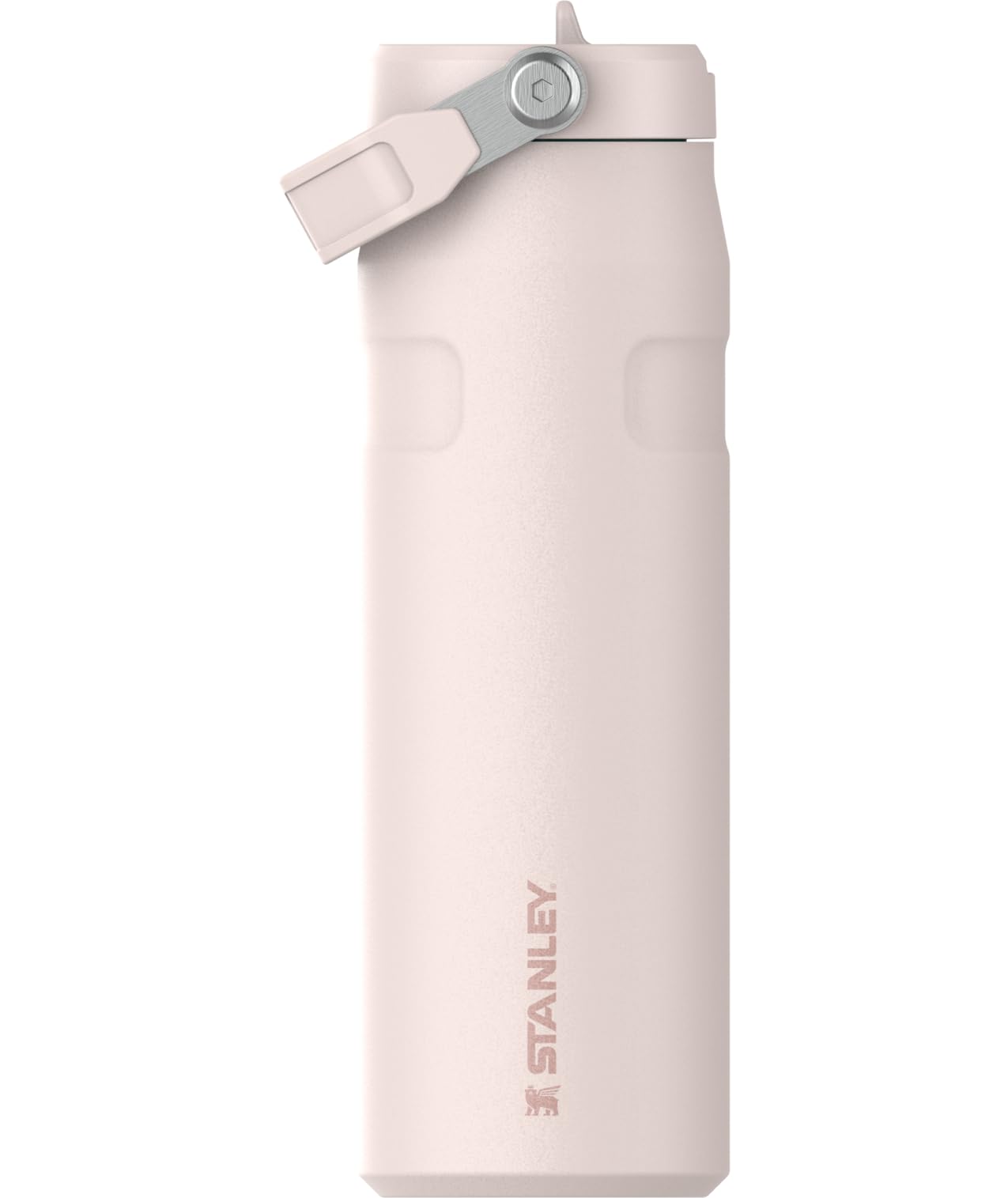Photo 1 of Stanley IceFlow Flip Straw 2.0 Water Bottle 24 oz | Built-In Straw with Larger Opening | Lightweight and Leak Resistant | Insulated Stainless Steel | BPA-Free | Rose Quartz