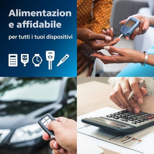 Alkaline 1 Volt A76 Batterie, Ottimali per orologi, calcolatrici e piccoli dispositivi elettronici, confezione da 12