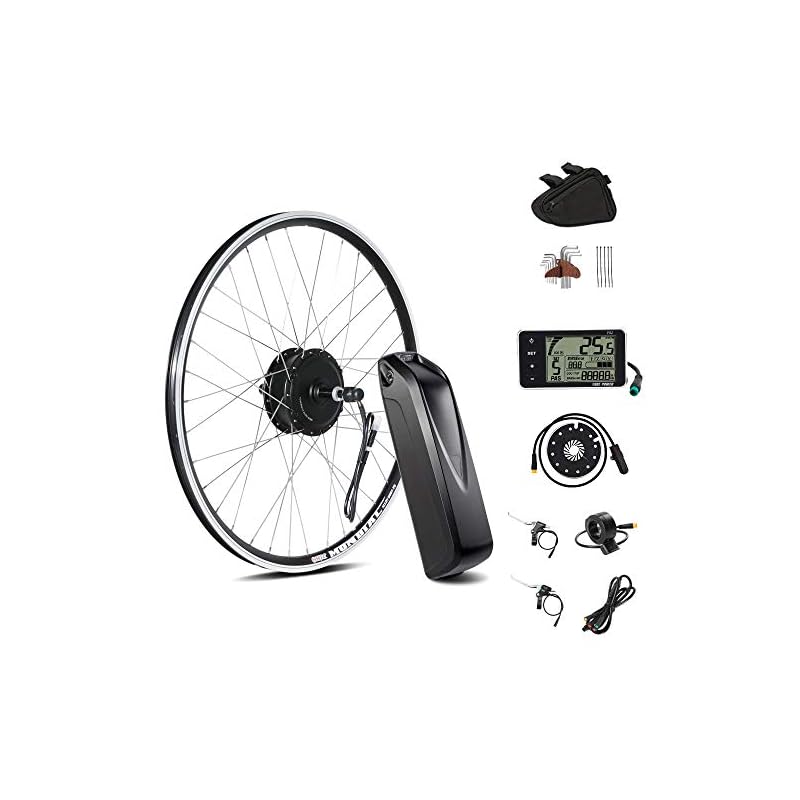 SEASON 28 Zoll EBike Conversion Kit Umbausatz Hinterrad Freilauf mit Liion Akku 36V12.5AH und