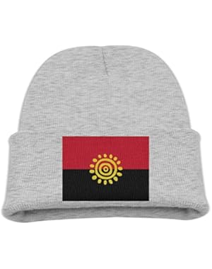 Flag Of Angola Kid's Hats Winter Funny Soft Knit Beanie Cap Children Unisex