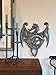 Dragon, Metal Wall Mounted Art, Mythical, Celtic, and Gothic Sculpture, 14.5 x 17.25 Inches