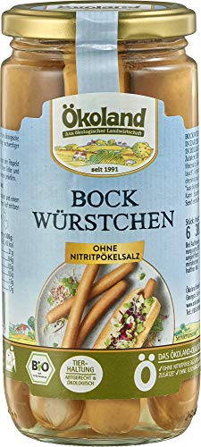 ÖKOLAND Bio Bockwürstchen in zarter Eigenhaut (6 x 380 gr)