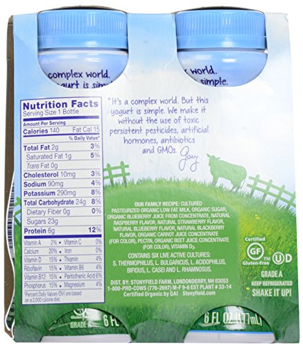 Stonyfield Organic Wild Berry Smoothie - Image 4