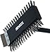 SPARTA 4029000 Stainless Steel Grill Brush, Grill Scraper With Metal Bristles, 30.5 Inches, Black