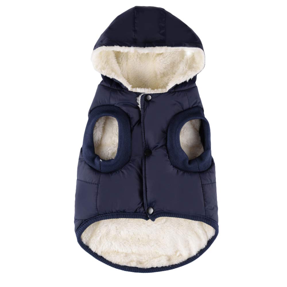 laamei Dog Clothes, Dog Winter Coat Vest Hoodie, Warm Dog Jacket for Puppy Winter Cold Weather,Soft Windproof Dog Coat (small)