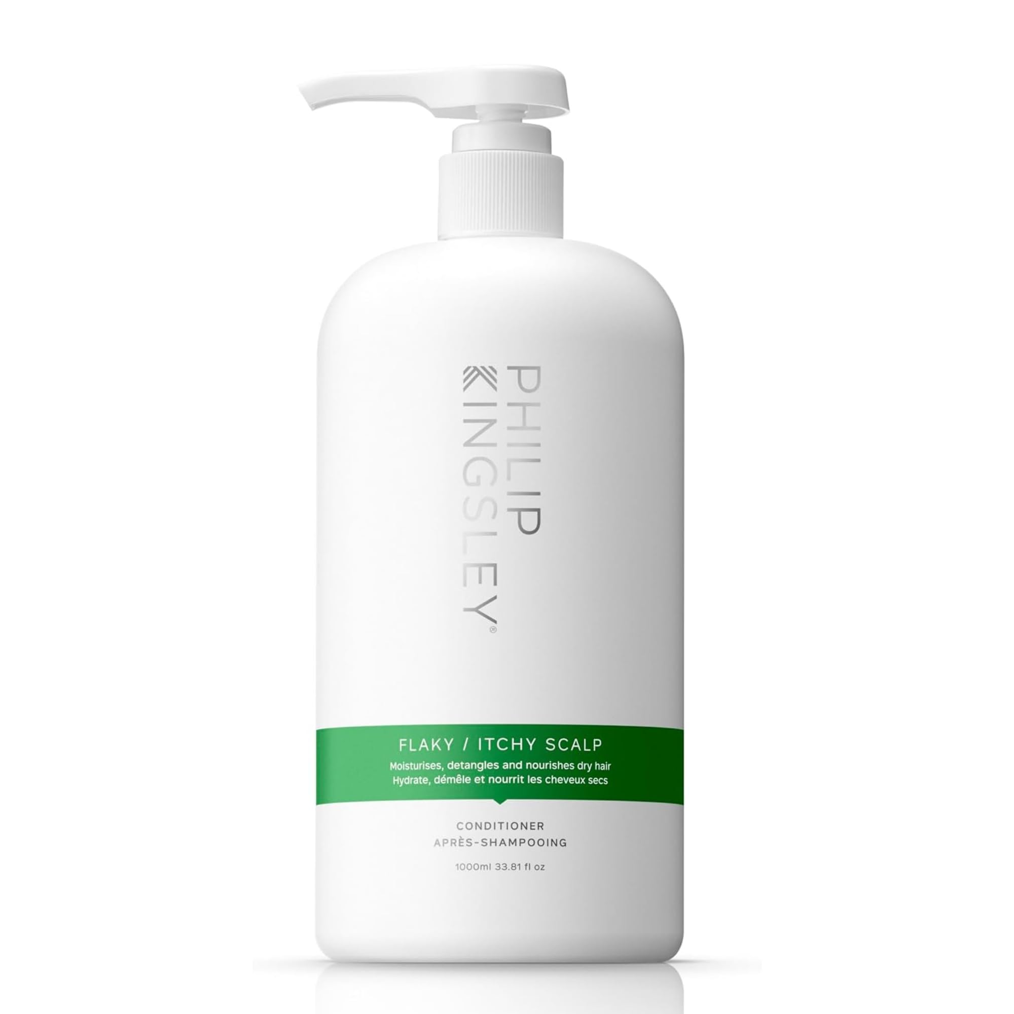 Philip Kingsley | Flaky/Itchy Scalp Conditioner | Anti-Dandruff Conditioner For Flaky, Itchy, Dry and/or Oily Scalps | Cleansing Scalp Care | Hydrates, Soothes, Calms and Detangles | 1000ml