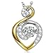 DANCING HEART Valentine's Day Jewelry Gifts for Women Heart Necklace 925 Sterling Silver Gold Plated Pendant Cubic Zirconia Fine Fashion Costume Jewelry Birthday Gifts for Her Girls Girlfriend Wife