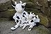 HuggleHounds Knottie Plush Dog Toy - Dog Stuffed Animal Toy, Puppy Toys, Squeaky Dog Toy for Small, Medium & Large Dogs, Durable Plush to Keep Them Busy - Dottie Cow, Large