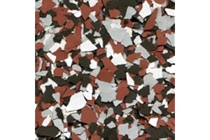 Epoxy FX - 1/4" - (1 Pound - 16 oz) Floor Flakes/Chips for Decorative Floors and Walls - Interior/Exterior (422 Cobblestone)