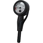 Aqualung Single Pressure Gauge - Complete SPG Scuba Dive Assembly - PSI | Easy-to-Read Scale up to 5,000 PSI, Temperature Display, Luminescent Dial, 36" Hose Included