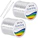 0.8mm Crystal Elastic String for Bracelets, Stretchy Bracelet String Clear Bead Cord for Beading, Jewelry Making (160m)