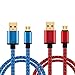 WITPRO Galaxy S7 S6 Edge Charger, Braided Nylon Gold-Plated Fast Data/Sync USB Charging Cable for Samsung Galaxy S7/S6/S4, Note 4/5, Tab E a S2, More (3.3Ft, 2-Pack)