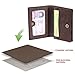PDTXCLS Credit Card Holder for Men RFID Blocking Leather Front Pocket Wallets Minimalist Pabin (Texas Brown)