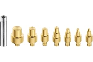 Yanecty Heat-set Insert Tips is compatible for Hakko FX-888D Weller SP40NKUS and Yihua 939D Irons,include Inserts Kit M2 M2.5 M3 M4 M5 M6 M8 and Thread Brass Knurled Nut Kit M2 M3(11)