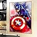 DIY 5D Diamond Painting Kits for Adults Full Drill, Diamond Arts Craft for Home Wall Decor, Paintings Pictures Art Kits Captain America and Iron Man 30x40centimeter