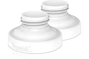 Papablic Direct Pump Bottle Adapter for Medela, Ameda Breastpumps to Use with Comotomo Baby Bottle, 2 Pack
