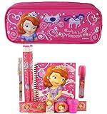 Disney Princess Sofia Pencil Case with Stationery Set - Hot Pink