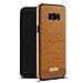 Galaxy S8 Plus Case SunRemex Luxury Leather Grain with Full Body Protective and Anti-Scratch and Non-Slip Design Design for Samsung Galaxy S8 Plus(2017) (Brown Yellow)