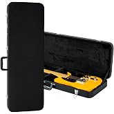 Gator Cases Hard-Shell Wood Case for Standard Electric Guitars, Fits Fender Strat/Tele Style (GWE-ELEC)