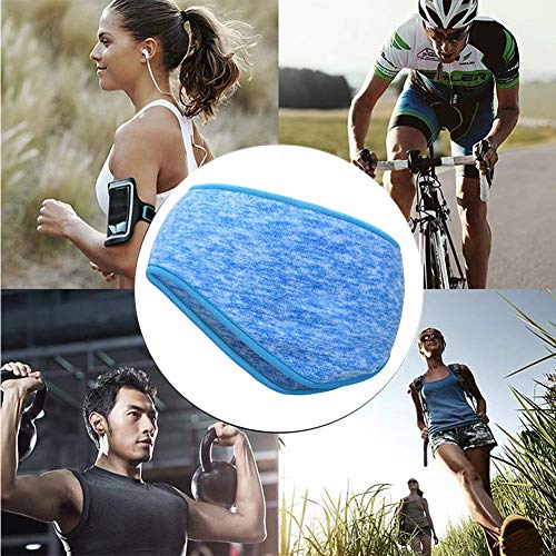 4 PCS Ear Warmer Headband,Full Cover Ear Muffs Fleece Headband Sports Headband Winter Headbands for Outdoor Use Sports Fitness - Thumbnail 5