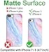 A-Focus Compatible with New iPhone SE Case for Girls, iPhone 8 Case, iPhone 7 Case, Red Pink Blue Pastel Gradient Blooming Marble IMD Series Slim Case for iPhone SE/8/7 4.7 inch Matte Gradient Pink