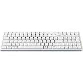 Flow 100 Keys Low-Profile Mechanical Keyboard, All-Aluminum Body (White) | ultra-slim design, Kailh POM, gasket design, dual-mode BT/USB-C, white backlit and RGB sidelit, hot-swap design, PBT keycaps