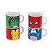 Vandor Marvel Comics 4 Piece Stacking Ceramic Mug Set, 10 Ounces Each
