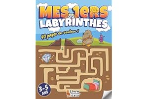 Labyrinthe enfants 3-5 ans: Livre en couleur | Des Labyrinthes d'animaux divertissants | Un livre enfant +3 ans éducatif pour
