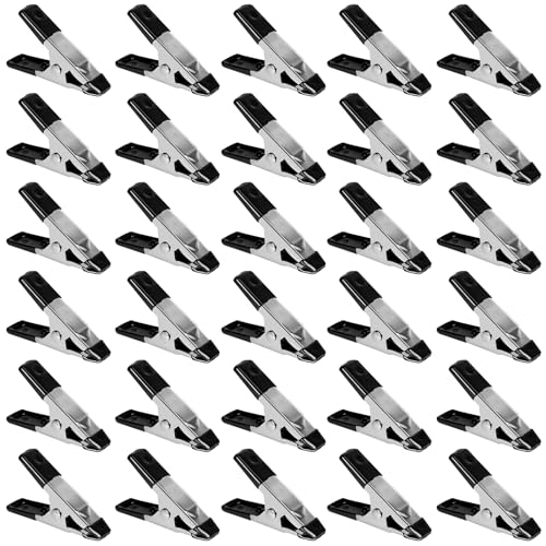 Photo 1 of HANSOM 30 Pcs Small Clamps,Garden 2 Inch Mini Spring Clips Clamps Heavy Duty for Crafts/Backdrop/Greenhouse,Metal Chip Clips Open Mouth is 3/4 Inch for Woodworking Photography