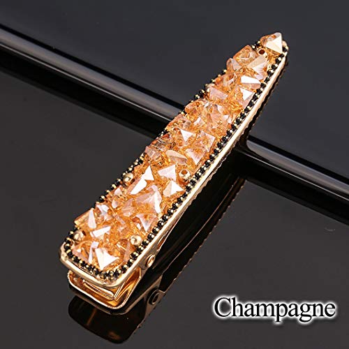 image for Messen Shining Crystal Hair Clip Gold Hair Pin Headwear for Women Duck