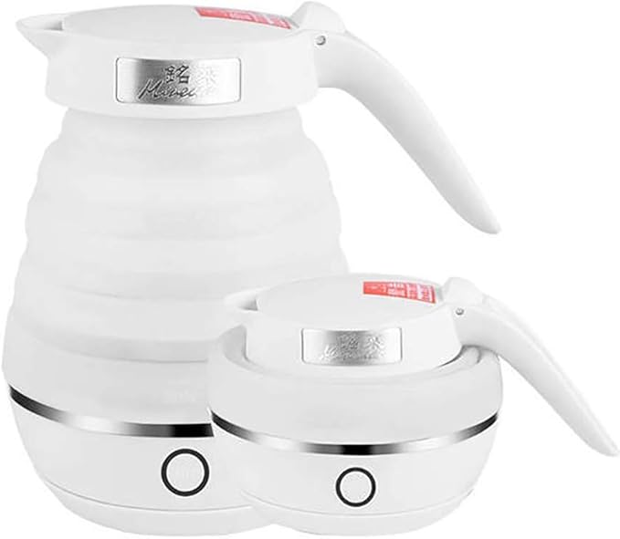 Foldable Electric Kettle, 0.6L, Silicone Collapsible Portable Fast Boil