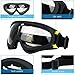 Infityle Airsoft Masks- Adjustable Half Metal Steel Mesh Face Mask and UV400 Goggles Set for Hunting, Paintball, Shooting (1 Set Black Skull, 1 Set)