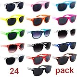 H2W Buddy Holly Browcho Nerd Glasses, Pack of 24