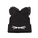 NW 1776 Women's Hat Cat Ear Crochet Braided Knit Caps Warm Snowboarding Winter (Black) …
