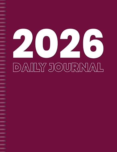 Large Print Daily Journal 2026: from 1st January 2026 - 31st December 2026, Large Print Planner ...