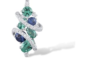 Santuzza 925 Sterling Silver Cubic Zirconia Twisted Pendant for Women