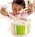 Hape Small Wooden Handheld Mr. Tambourine Early Melodies Kid Toy Musical Instrument with 3 Cymbal Pairs for Preschool Toddlers
