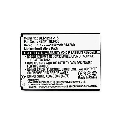 Huawei A520 Cell Phone Battery (Li-Ion 3.7V 1500mAh) Rechargable Battery - Replacement For Huawei HB4F1 Cellphone Battery