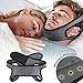 Anti Snoring Chin Strap - Effective Anti Snoring Solution, Patent Design w/Promoting Blood Circulation Magnets, Adjustable Snore Reduction Belt for Men & Women (Grey)