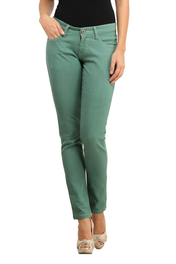 coloured stretch jeans