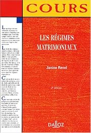 Les  régimes matrimoniaux