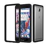 OnePlus 3 / 3T Case, RhinoShield [CrashGuard] Heavy Duty 11 ft Drop Protection [High Durability] Thin Lightweight Protective Bumper - Perfect with Skin [Great for NFC] - Black