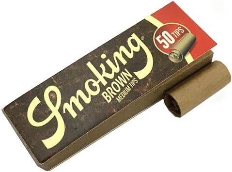 Amazon Co Jp Smoking スモーキング ブラウン チップ 50枚入り 5 手巻き タバコ 喫煙具 スポーツ アウトドア