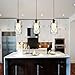 Creatgeek Plug-In Modern Industrial Glass Pendant Light with 16.4'（Ft）Cord and In-Line On/Off Dimmer Switch,Black Finish Cylinder Style